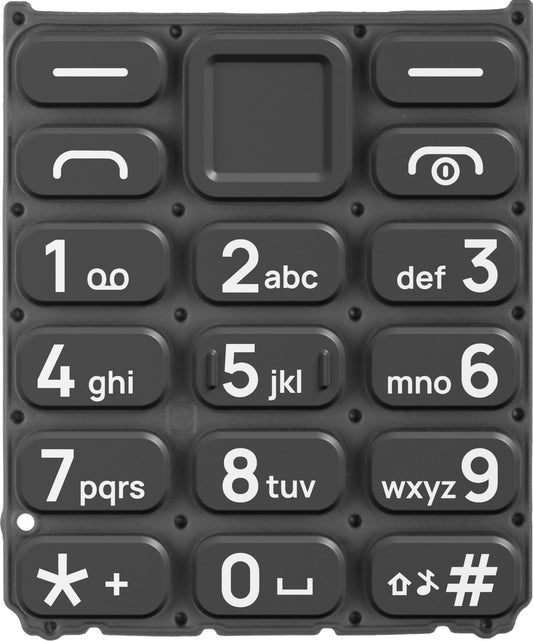 Tastiera latina per HMD 105 / Nokia 105 (2024), nero