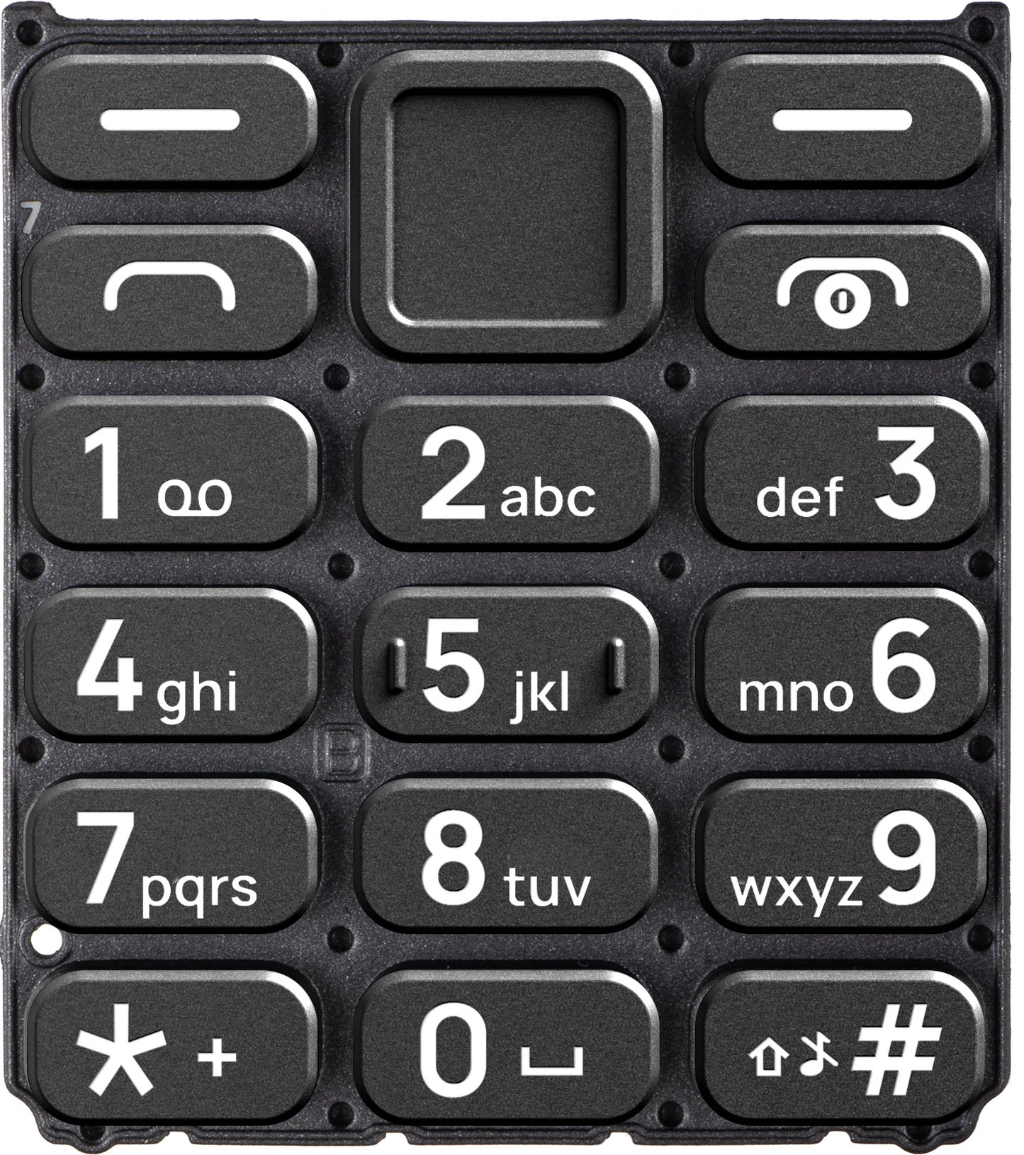 Tastiera Latina per HMD 110 / Nokia 110 (2024), Nero