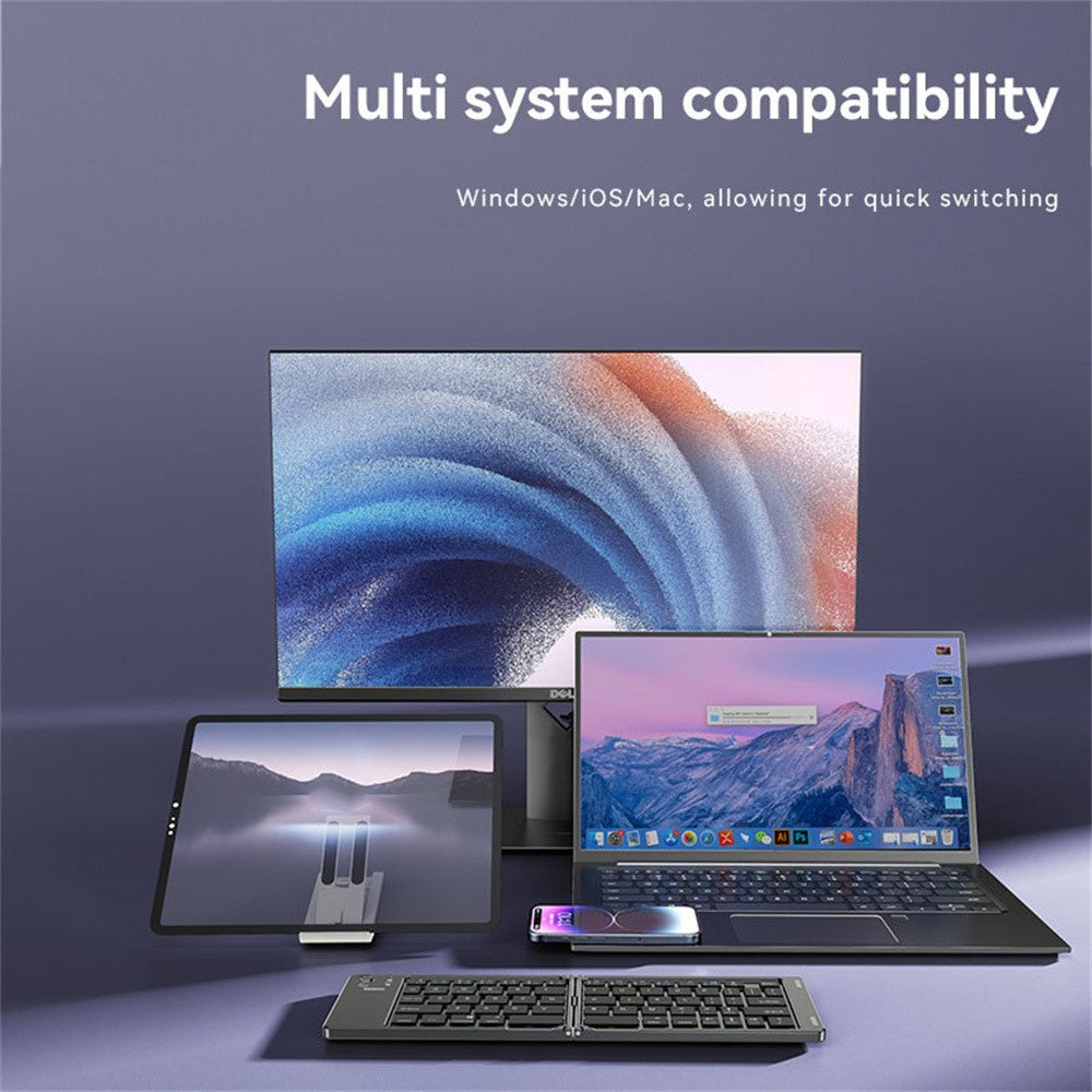 Tastiera Pieghevole Bluetooth Yesido KB27, Nera