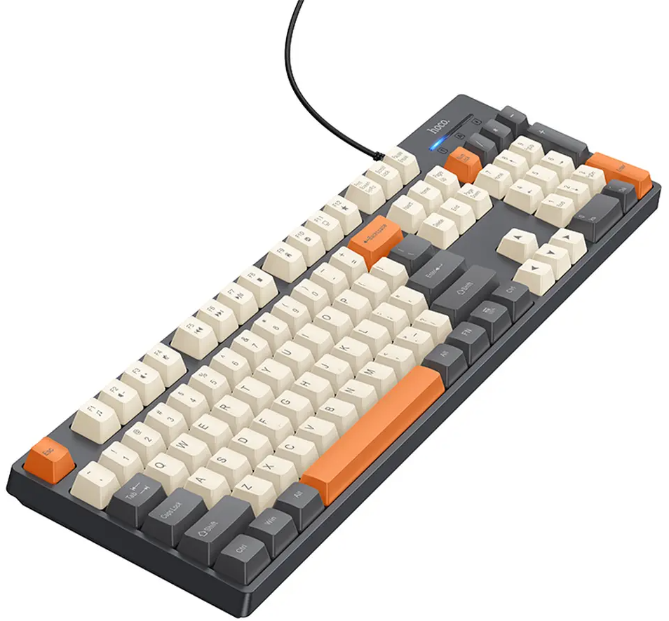 Tastiera Wired USB HOCO GM61 Tri-Color, 1,45m, Grigio