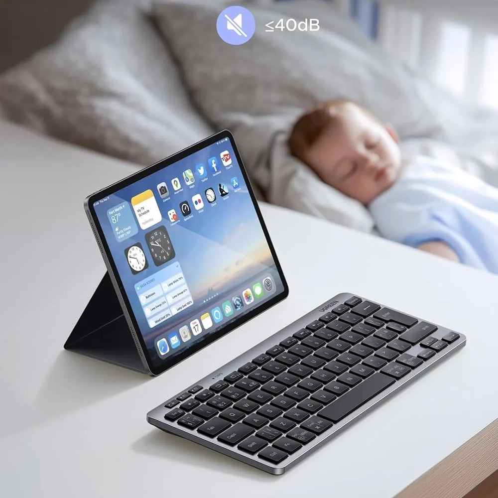 Tastiera Wireless UGREEN 75049, BT / Wi-Fi, Nera