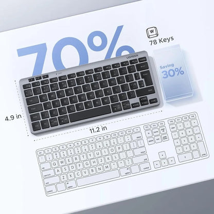 Tastiera Wireless UGREEN 75049, BT / Wi-Fi, Nera