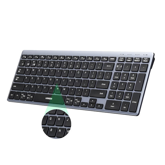 Tastiera Wireless UGREEN K552 (75163), BT / Wi-Fi, Nera