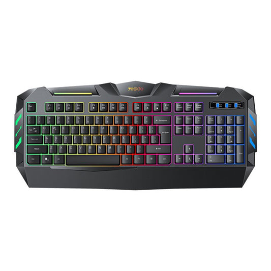 Tastiera Wireless Yesido KB21, RGB, 1.5m, Nera