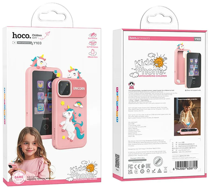 Telefono Mobile HOCO Y103 Kids, Display 2.8 pollici, Rosa