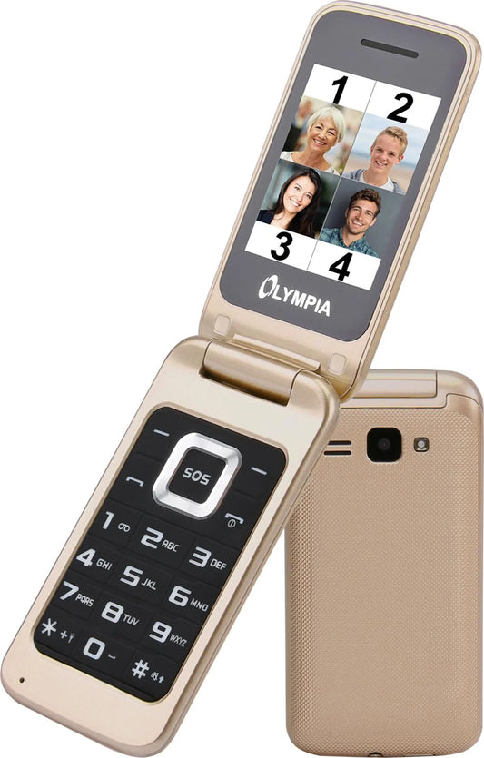 Telefono Cellulare Olympia Luna Dual SIM, Gold 2212
