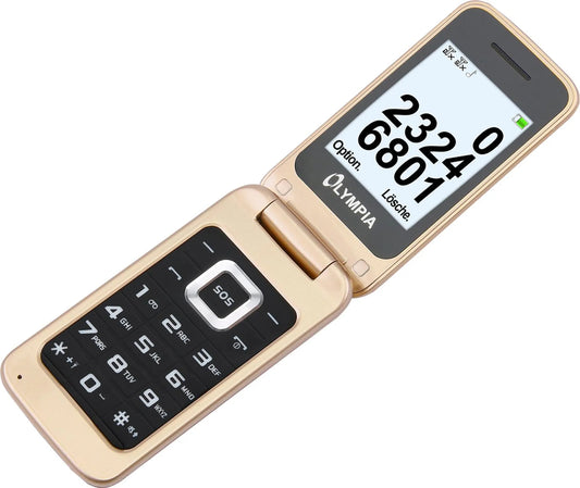 Telefono Cellulare Olympia Luna Dual SIM, Gold 2212