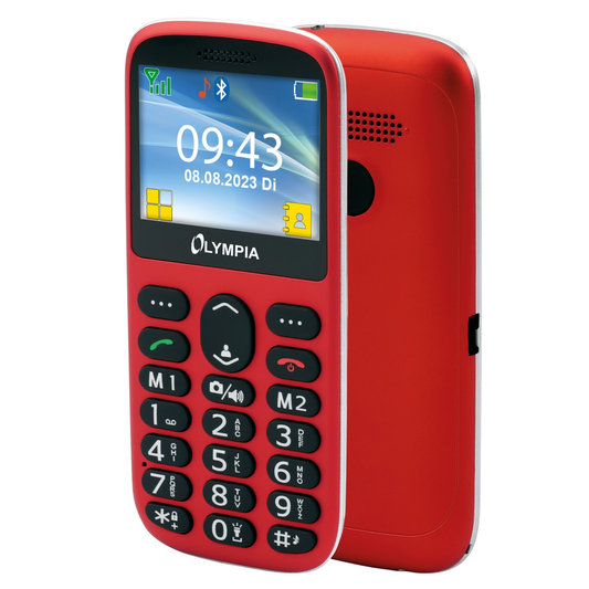 Telefono Cellulare Olympia Sun Komfort Dual SIM, Rosso 2223