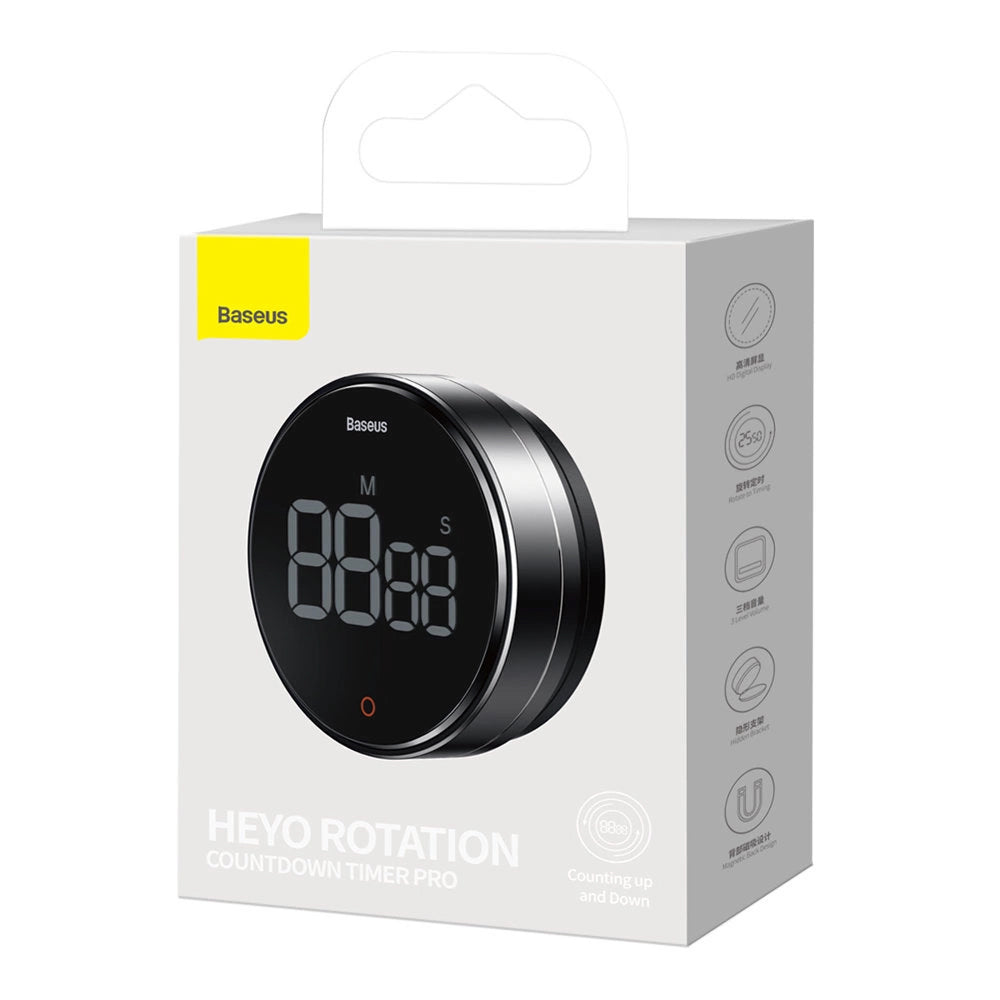 Timer Temporizzatore Baseus Heyo Rotation Pro, Nero FMDS000013