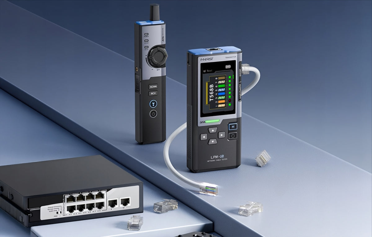 UTP Network Cable Tester Fnirsi LPM-10A, Black