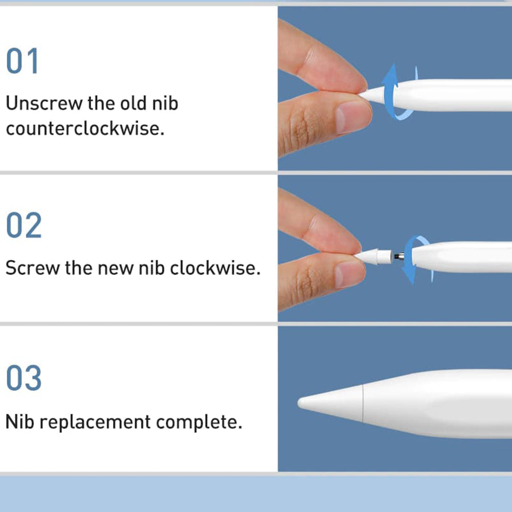 Penna a sfioramento Baseus per scrittura liscia per Apple iPad, bianco SXBC040102 