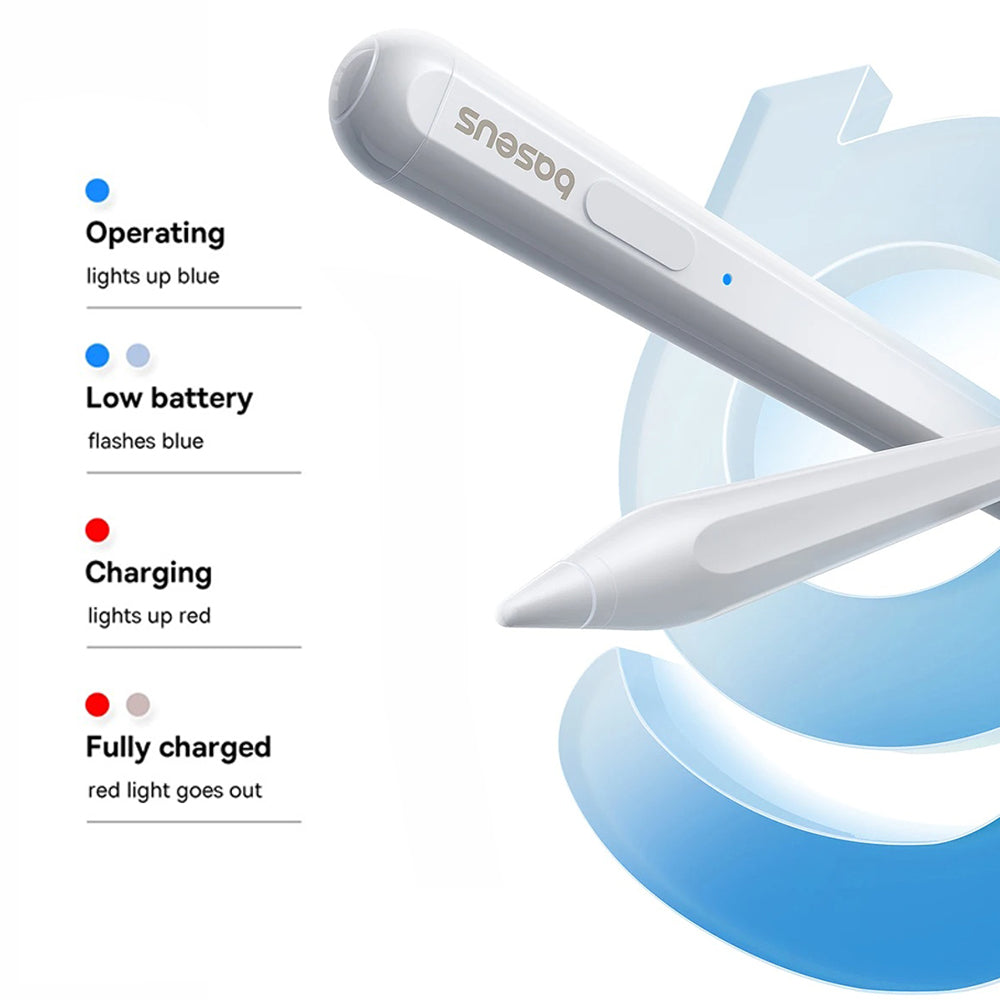 Touch Pen Baseus Smooth Writing 2 Series per Apple iPad, Versione Wireless Attiva, Bianco P80015802213-03