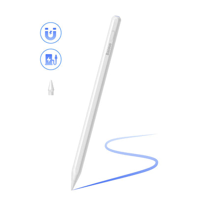Touch Pen Baseus Smooth Writing 2 Series per Apple iPad, Versione Wireless Attiva, Bianco SXBC080102