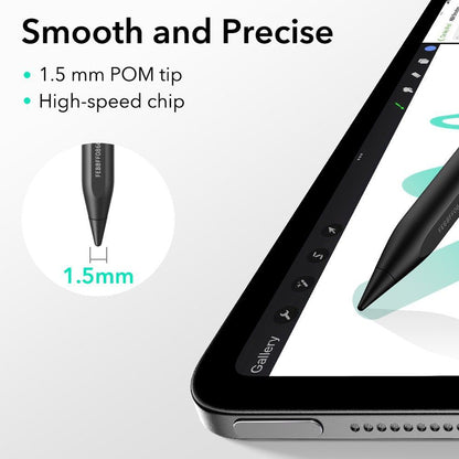 Touch Pen ESR Geo per Apple iPad, Versione Attiva, Nero