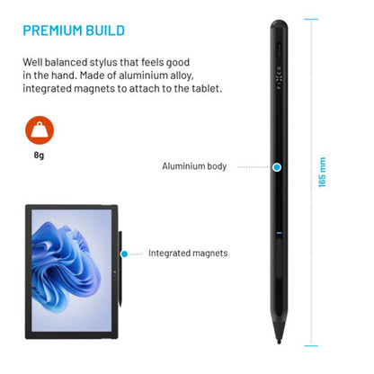 Touch Pen Fixed Graphite Active per dispositivi con supporto MPP, Nero