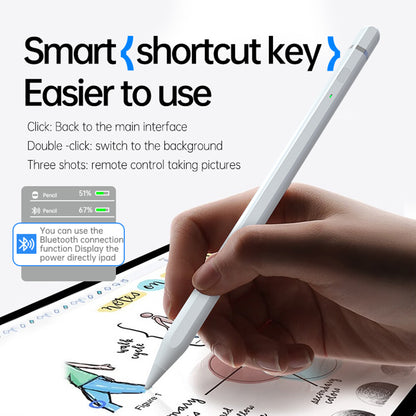 Touch Pen Techsuit AP01 Pro per Apple iPad, Versione Attiva, Bianco
