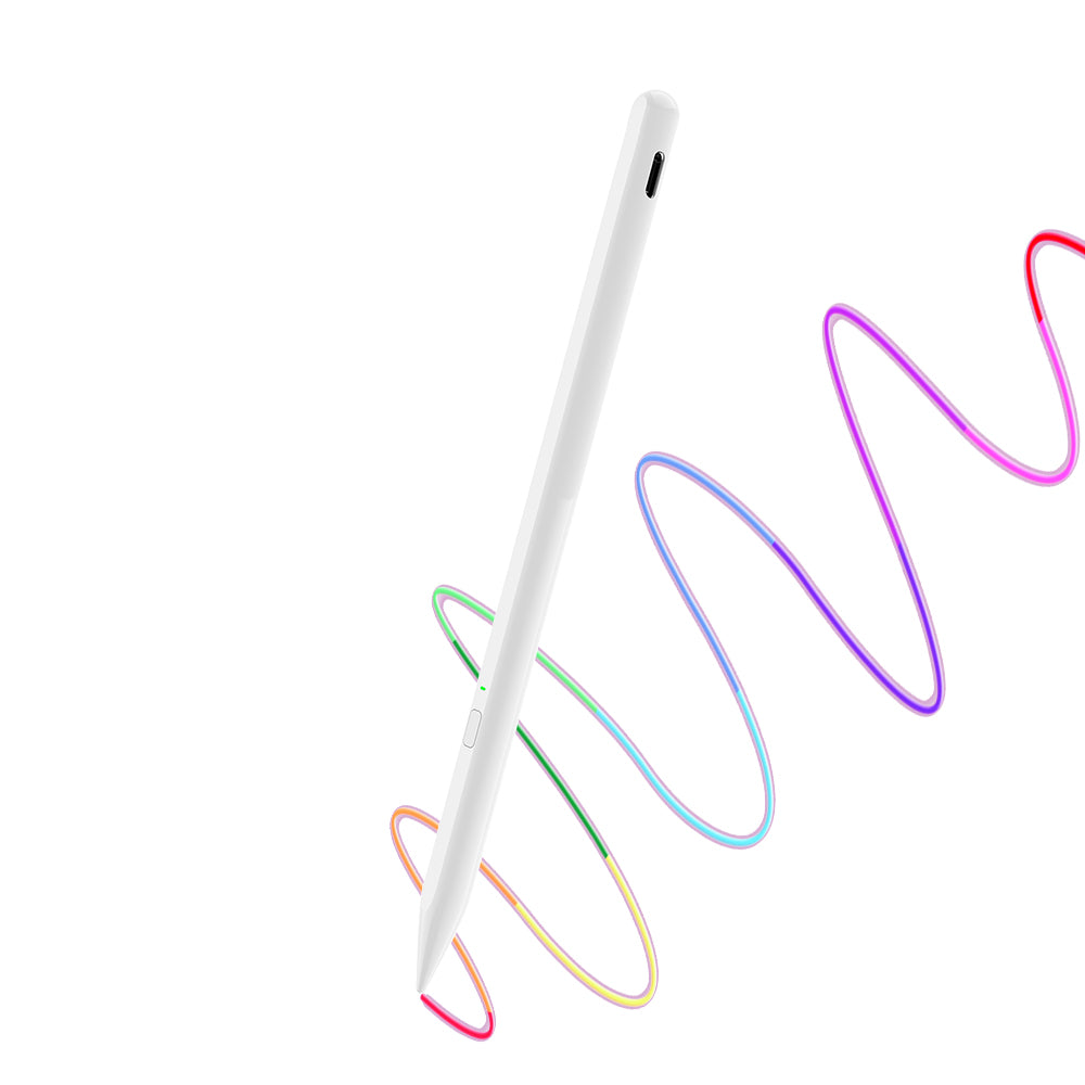 Touch Pen Techsuit AX10 per Apple iPad, Versione Attiva, Bianco