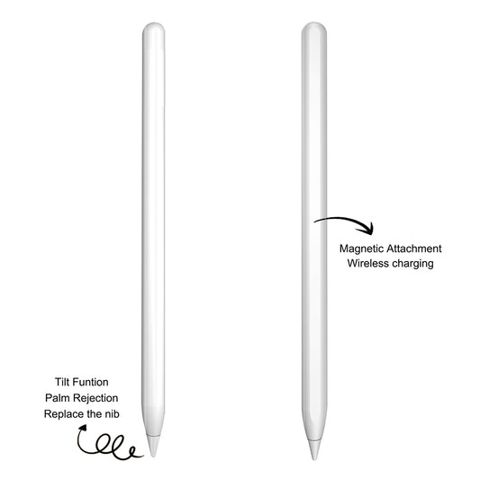 Touch Pen Techsuit M2 per Apple iPad, Versione Attiva, Bianco