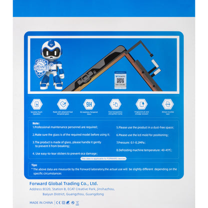 Touchscreen Forward Guard OCA per Apple iPad Pro 12.9 (2020), Nero