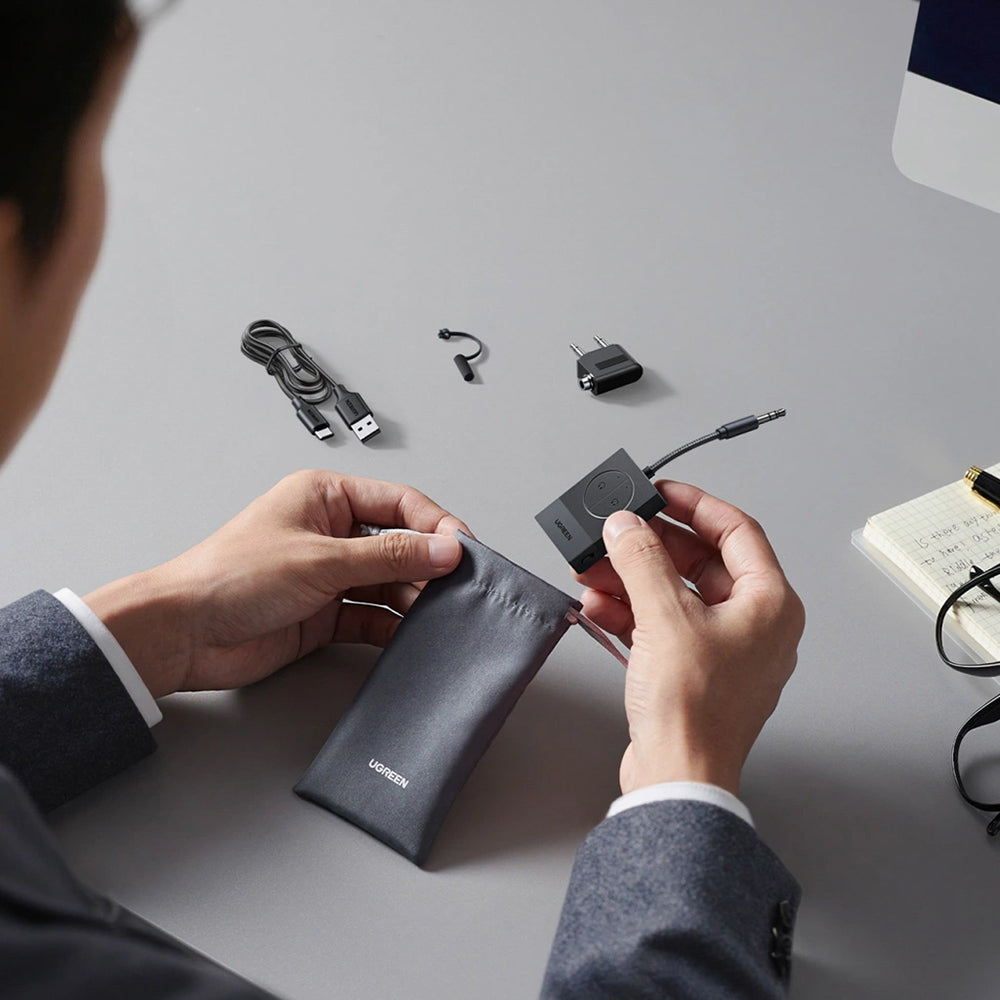 Trasmettitore Bluetooth UGREEN BT305 (65706), AUX, Nero