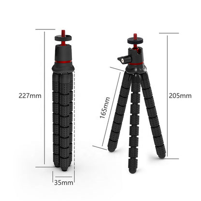 Treppiede 1/4 pollice Techsuit JX-004, Nero