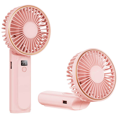 Ventilatore Portatile Techsuit M12, Rosa