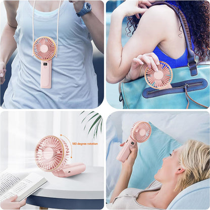 Ventilatore Portatile Techsuit M12, Rosa