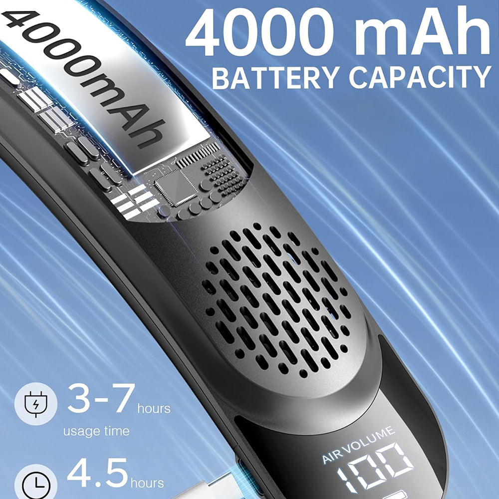 Ventilatore Portatile Techsuit S8, Nero