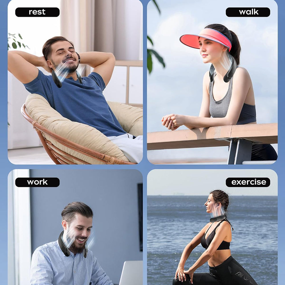 Ventilatore Portatile Techsuit S8, Nero