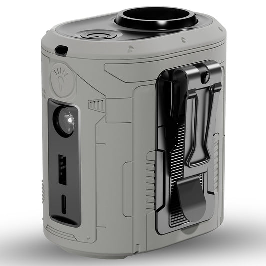 Ventilatore Portatile Techsuit Z14 con batteria esterna 5000mAh, Grigio