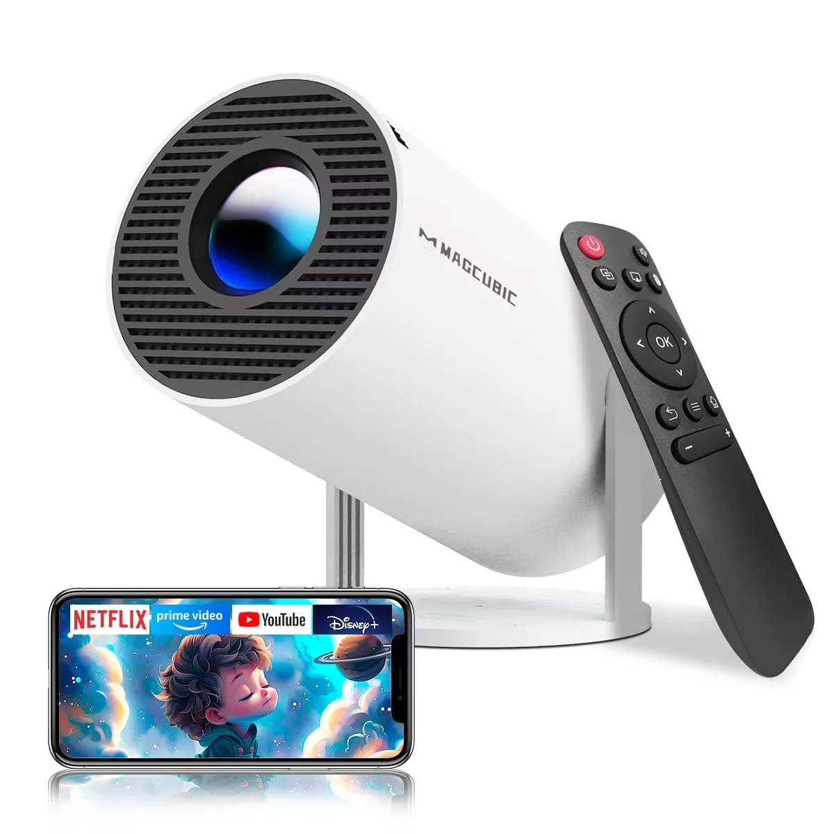 Videoproiettore Magcubic HY300 Pro, 720P, 200ANSI, Bianco