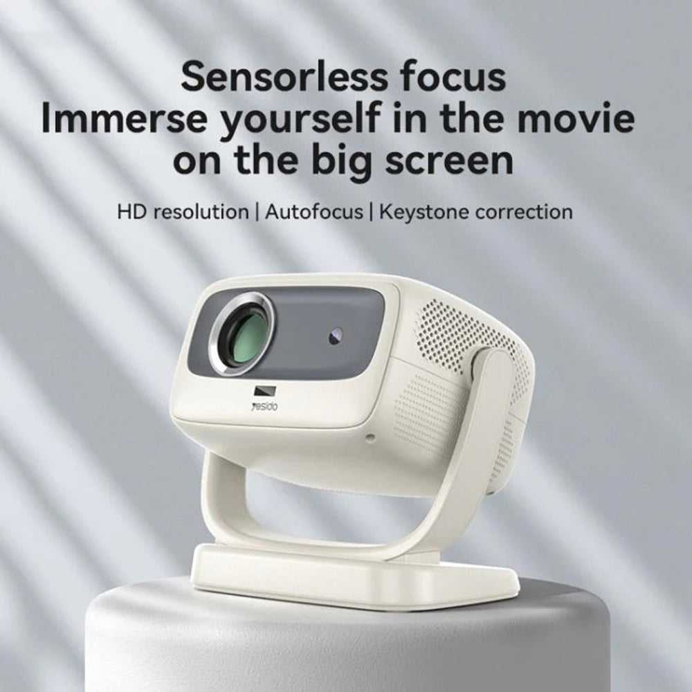 Videoproiettore Yesido TV13, 720P, 190ANSI, Android 9.0, Bianco