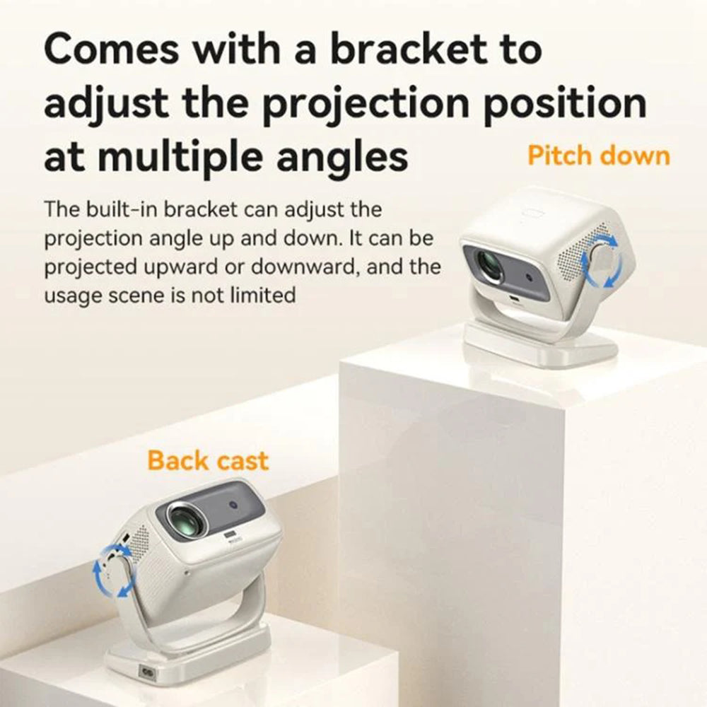 Videoproiettore Yesido TV13, 720P, 190ANSI, Android 9.0, Bianco