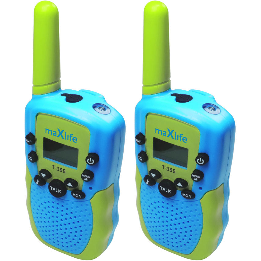 Walkie Talkie MaXlife MXWT-200, set di 2 pezzi, vari colori 